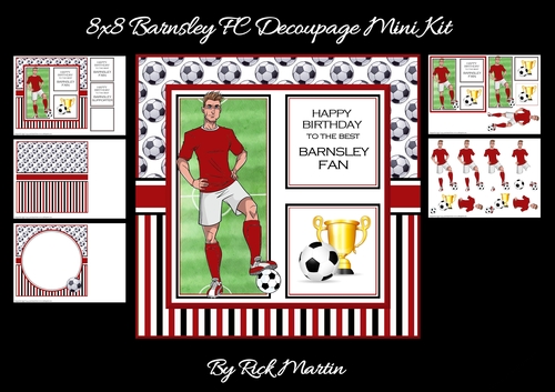 8x8 Barnsley Decoupage Mini Kit - x5 A4 sheets