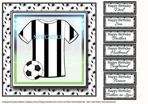 8x8 NEW HOME KIT Newcastle Card Front with Sentiments 