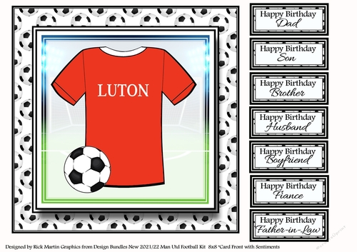 8x8 NEW HOME KIT Luton Card Front with Sentiments 