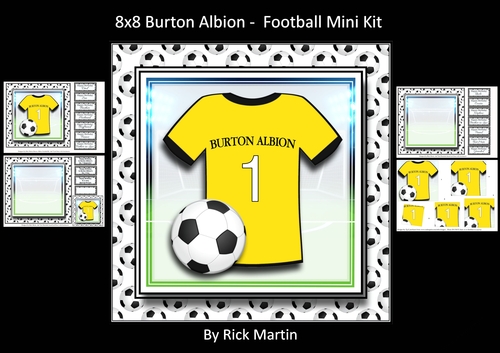8x8 Burton Albion Mini Pyramage Kit - x4 A4 Sheets 