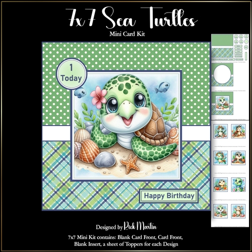 7x7 Sea Turtles Mini Kit