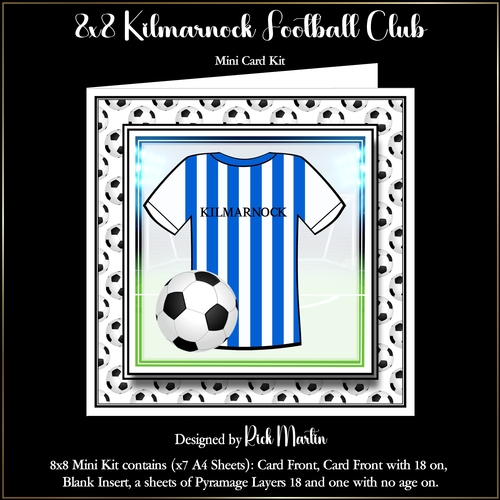 8x8 Kilmarnock Football Mini Kit - x7 A4 Sheets 