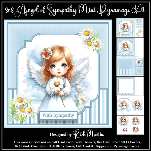 8x8 Angel of Sympathy Mini Pyramage kit - x6 A5 Sheets 