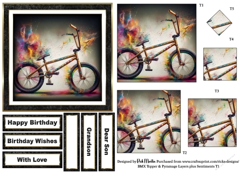 BMX Topper, Pyramage Layers and Sentiments T1