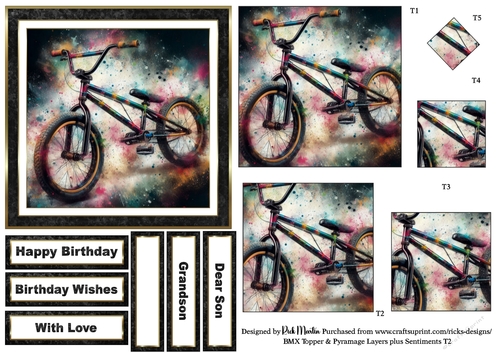 BMX Topper, Pyramage Layers and Sentiments T2