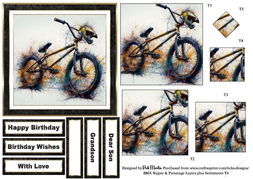 BMX Topper, Pyramage Layers and Sentiments T4