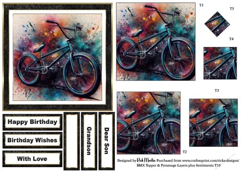 BMX Topper, Pyramage Layers and Sentiments T10