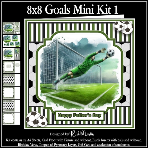 8x8 Goal Mini kit 1 - x8 A4 sheets 