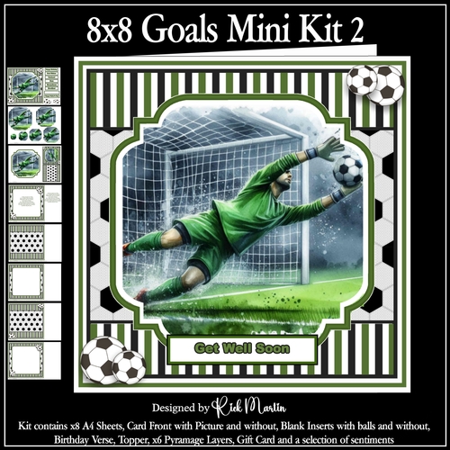 8x8 Goal Mini kit 2 - x8 A4 sheets 