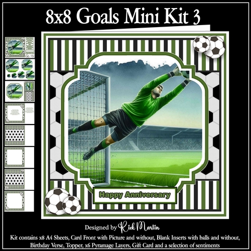 8x8 Goal Mini Kit 3 - x8 A4 sheets 