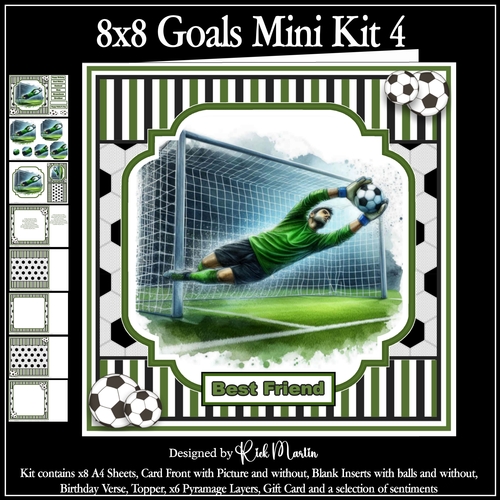 8x8 Goal Mini Kit 4 - x8 A4 sheets 