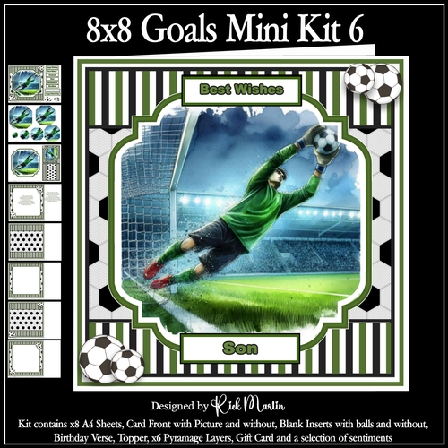 8x8 Goal Mini Kit 6 - x8 A4 sheets 