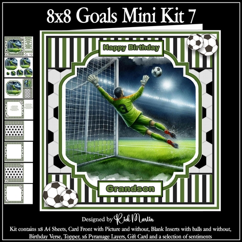 8x8 Goal Mini Kit 7 - x8 A4 sheets 