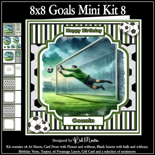 8x8 Goal Mini Kit 8 - x8 A4 sheets 