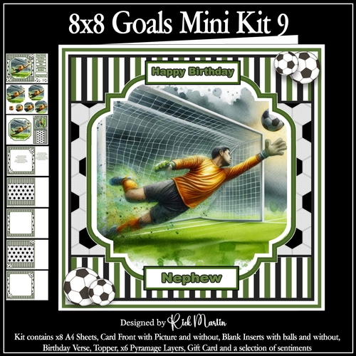 8x8 Goal Mini Kit 9 - x8 A4 sheets 