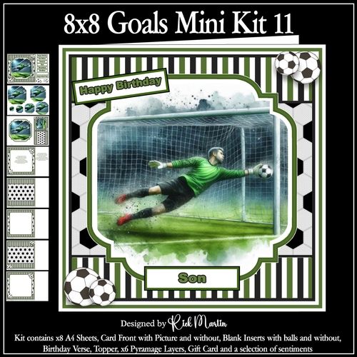 8x8 Goal Mini Kit 11 - x8 A4 sheets 
