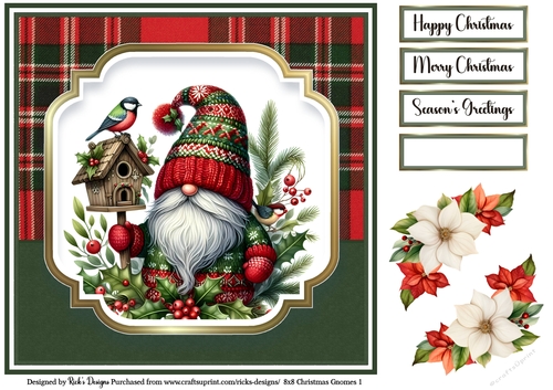 8x8 Christmas Gnomes Topper 1 