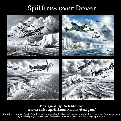 Spitfires over Dover - For Cardmakers & Designers 