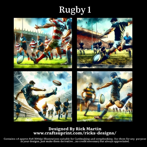 Rugby 1 - For Cardmakers & Designers 