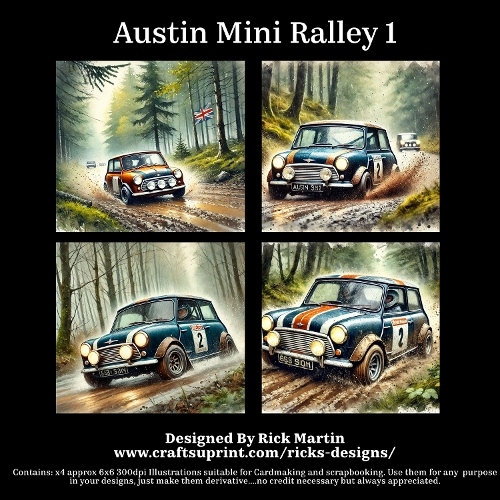Austin Mini Ralley  - For Cardmakers & Designers 