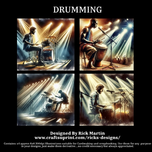 Drummers  - For Cardmakers & Designers 