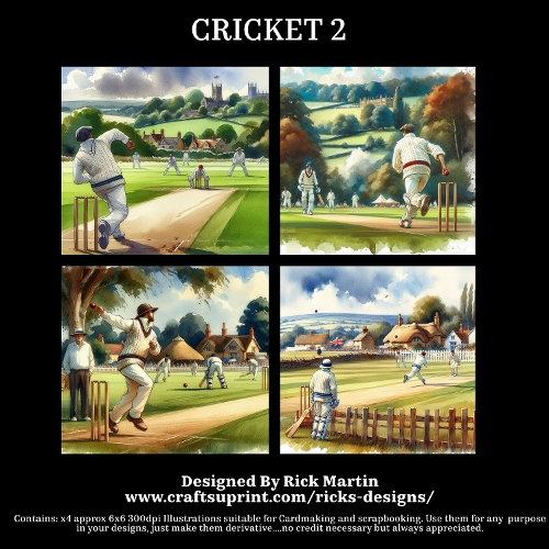 CRICKET 2 - Illustrations for Cardmakers & Designers 