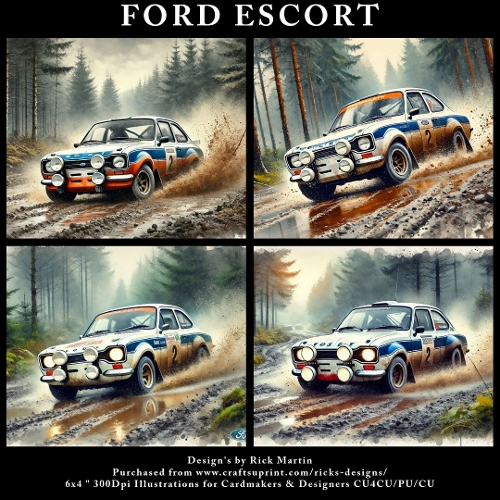 FORD EDCORT MARK 2 - Illustrations for Cardmakers & Designers 
