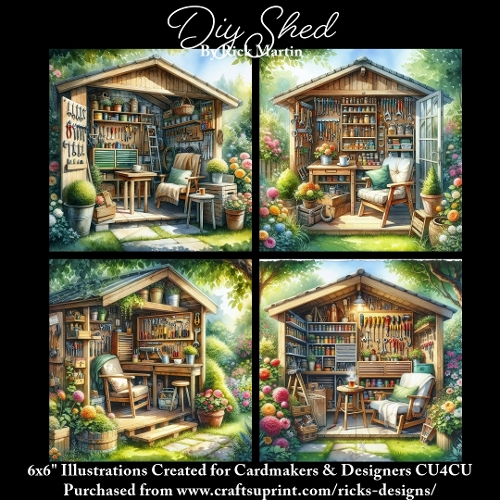 DIY SHED - Illustrations for Cardmakers & Designers 