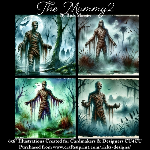 The Mummy 2 - Illustrations for Cardmakers & Designers 