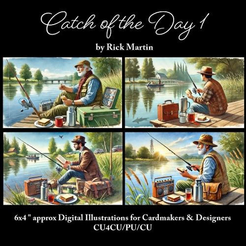 Catch of the Day 1  - Illustrations for Cardmakers & Designers 