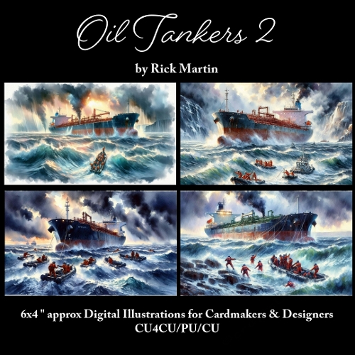 Oil Tankers 2  - Illustrations for Cardmakers & Designers 