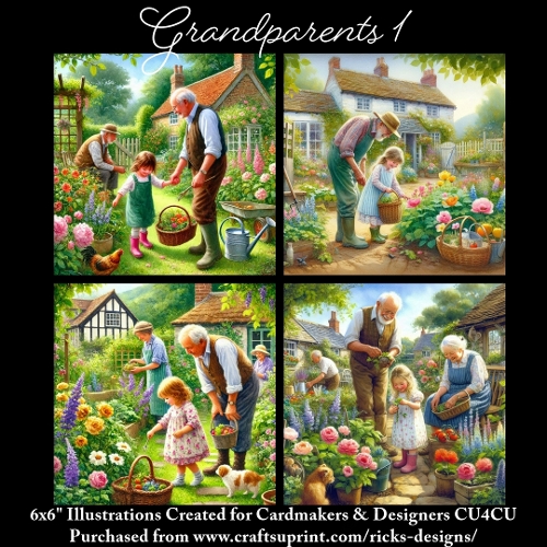 Grandparents 1 - Ilustrations for Cardmakers & Designers