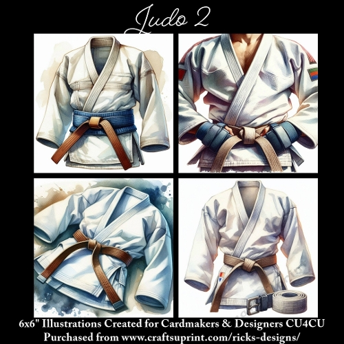 Judo 2 - Ilustrations for Cardmakers & Designers