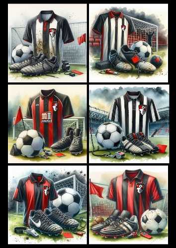 6X6 BOURNEMOUTH 2 Themed - Illustrations for Cardmakers & Designers 