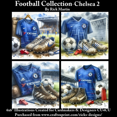 6X6 Chelsea 2 Themed - Illustrations for Cardmakers & Designers 