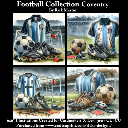 6X6 Coventry Themed - Illustrations for Cardmakers & Designers 
