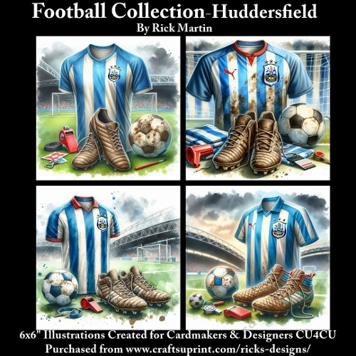 6X6 Huddersfield Themed - Illustrations for Cardmakers & Designers 