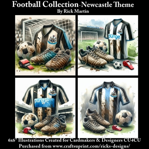 6X6 Newcastle Themed - Illustrations for Cardmakers & Designers 