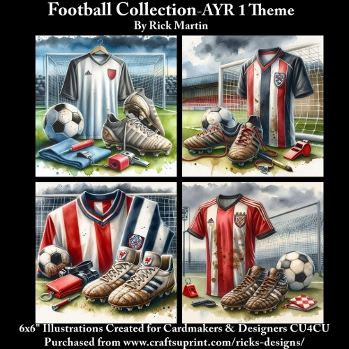 6X6 AYR 1 Themed  - Illustrations for Cardmakers & Designers 