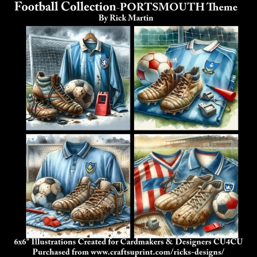 6X6 PORTSMOUTH 1 Themed  - Illustrations for Cardmakers & Designers 