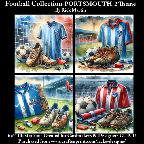 6X6 PORTSMOUTH 2 Themed  - Illustrations for Cardmakers & Designers 