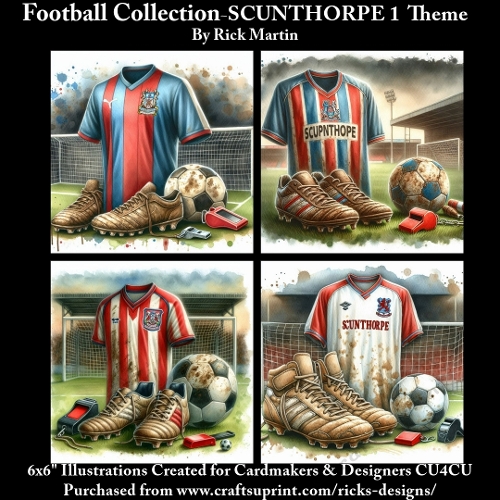6X6 SCUNTHORPE 1 Themed  - Illustrations for Cardmakers & Designers 