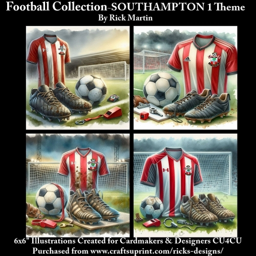 6X6 SOUTHAMPTON 1 Themed  - Illustrations for Cardmakers & Designers 