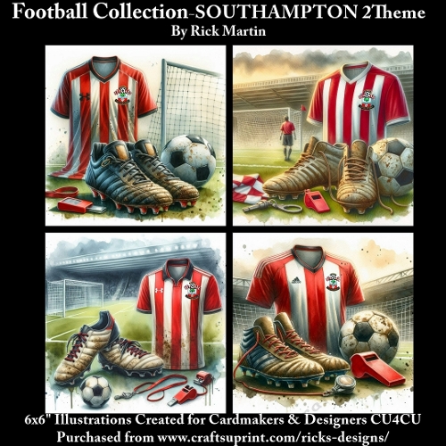 6X6 SOUTHAMPTON 2 Themed  - Illustrations for Cardmakers & Designers 