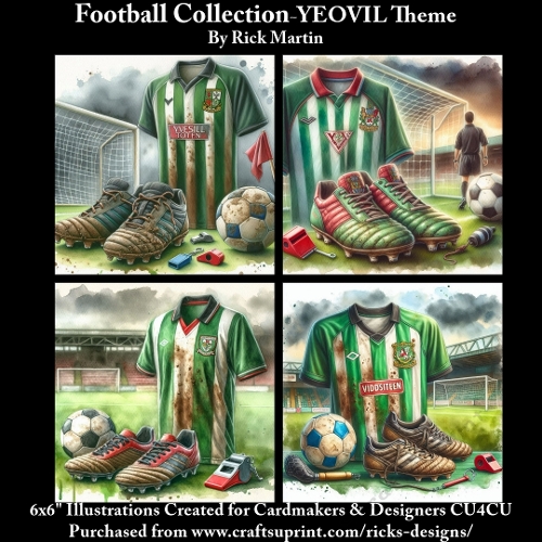 6X6 YEOVIL Themed  - Illustrations for Cardmakers & Designers 