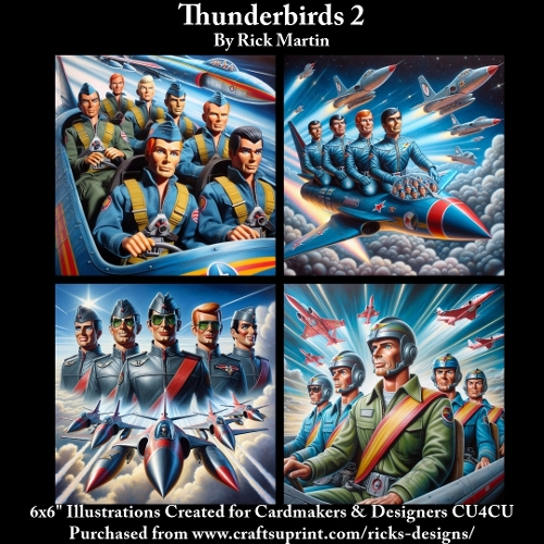 6x6 Thunderbirds 2 - Illustrations for Cardmakers & Designers 