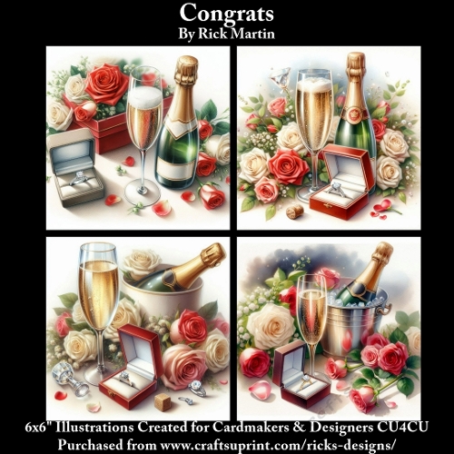 6x6 Congrats - Illustrations for Cardmakers & Designers 