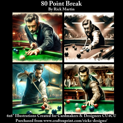 6x6 80 Point Break - Illustrations for Cardmakers & Designers 