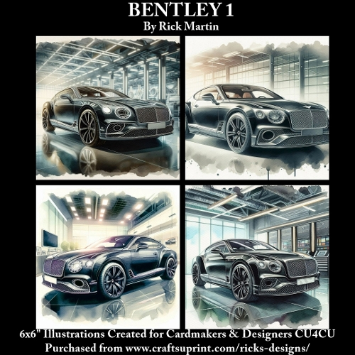 6x6 Bentley 1 - Illustrations for Cardmakers & Designers 