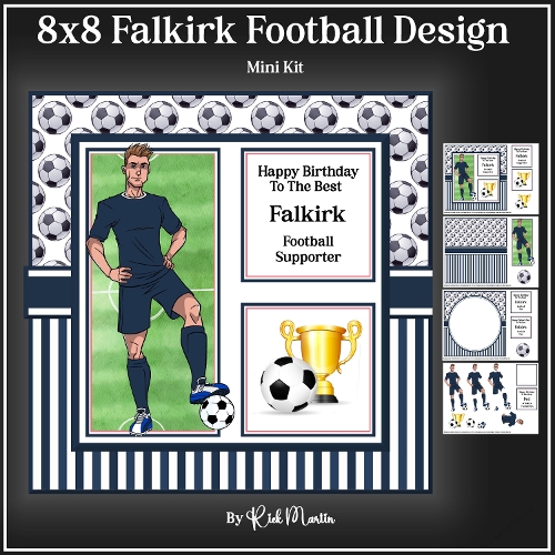8x8 Falkirk Football Mini Kit - x4 A4 Sheets 